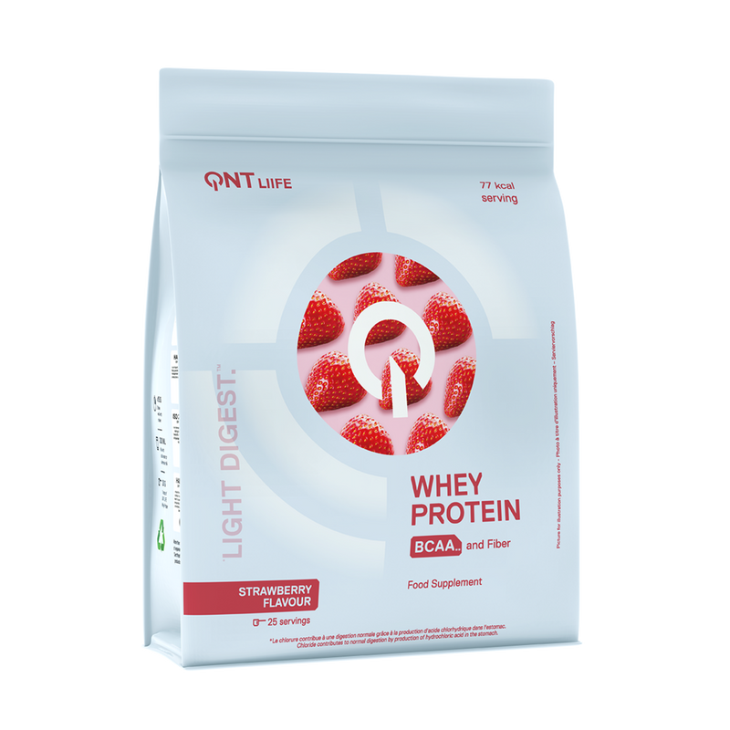 QNT Whey Protein Light Digest Aardbei  500g