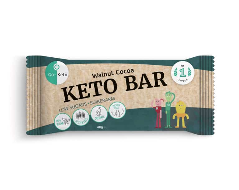Go-Keto Go-Keto bar Walnut cocoa