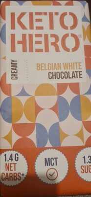 Keto Hero Belgian White Chocolate MCT 100g