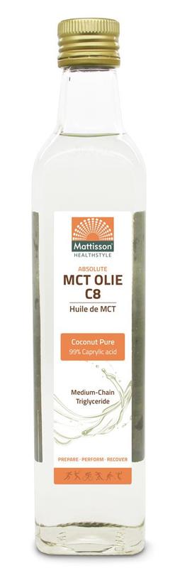 Mattisson MCT olie C8 -99% caprylic acid 500ml