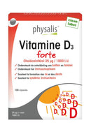 Physalis Vitamine D3 forte 100 capsules