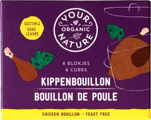 Your Organic Kippebouillonblokjes zonder gist 66g