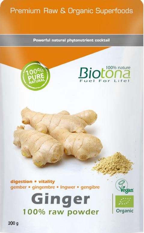 Biotona Gember(Ginger) Raw Bio 200 g bio