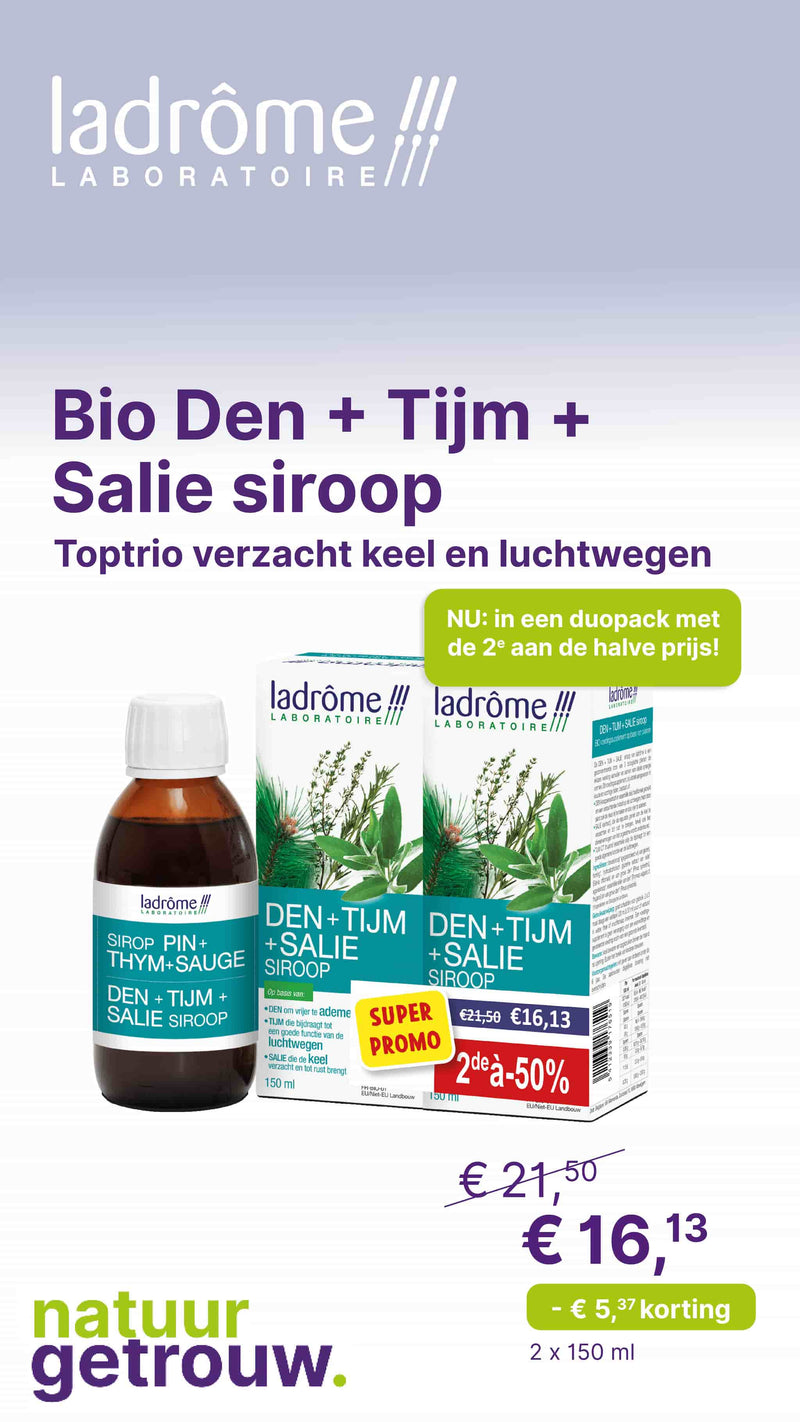 LADRÔME Den + tijm + salie siroop 150ml