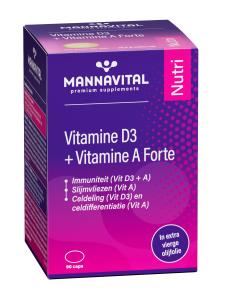 Mannavital D3 + Vit A Forte 90 gélules