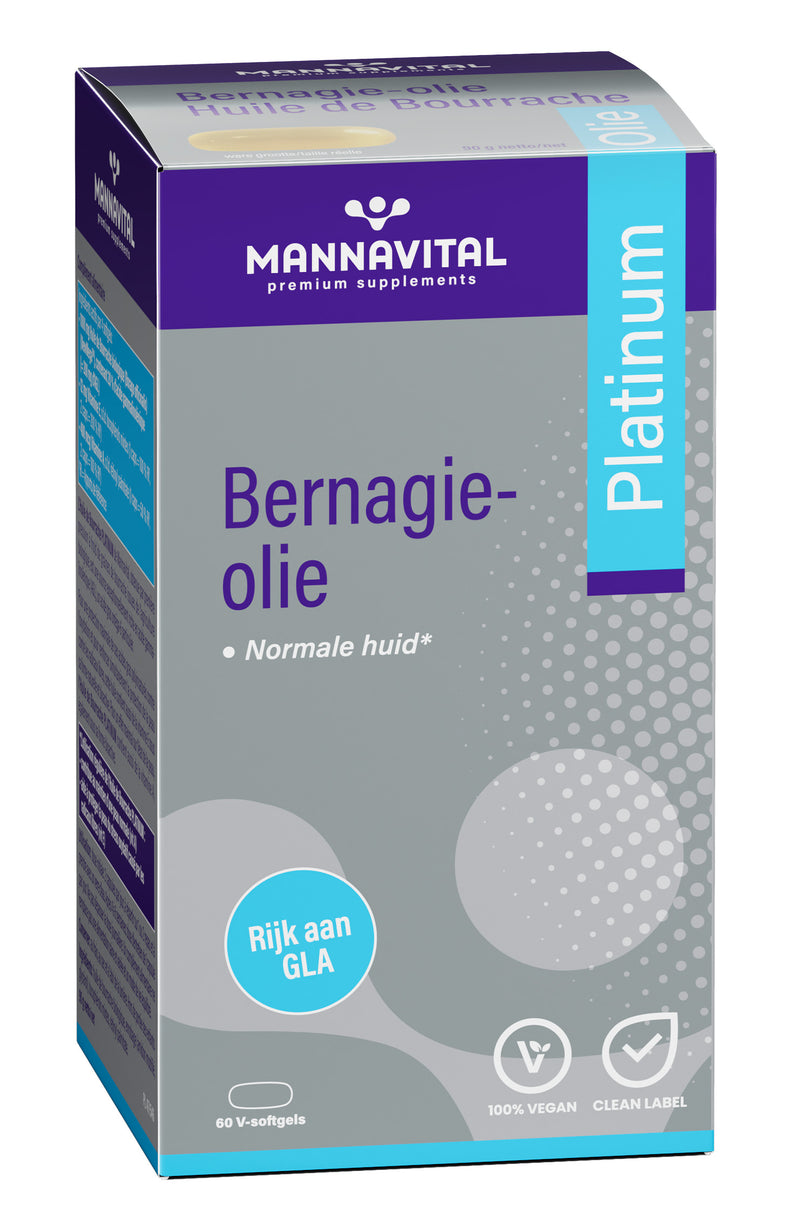 Mannavital Bernagie-Olie GLA 60 V-Softgels