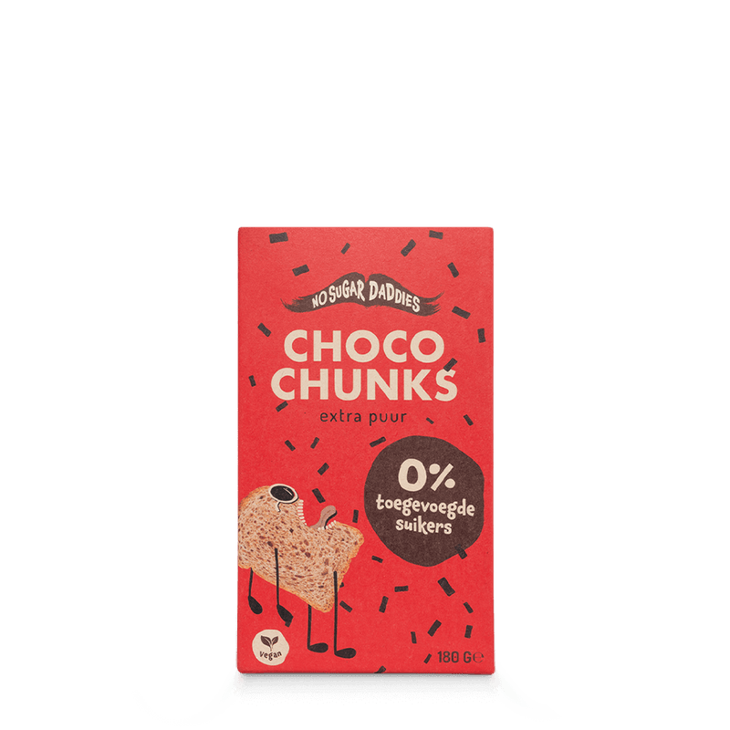 No Sugar Daddies Choco chunks puur bio 180g