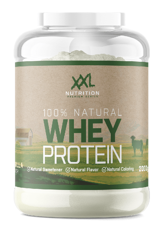 XXL 100% Natural Whey (natuur. gezoet) vanille750g