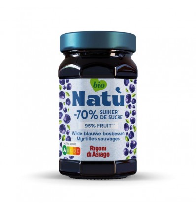 Natù Blauwe bosbessen confituur bio 240g