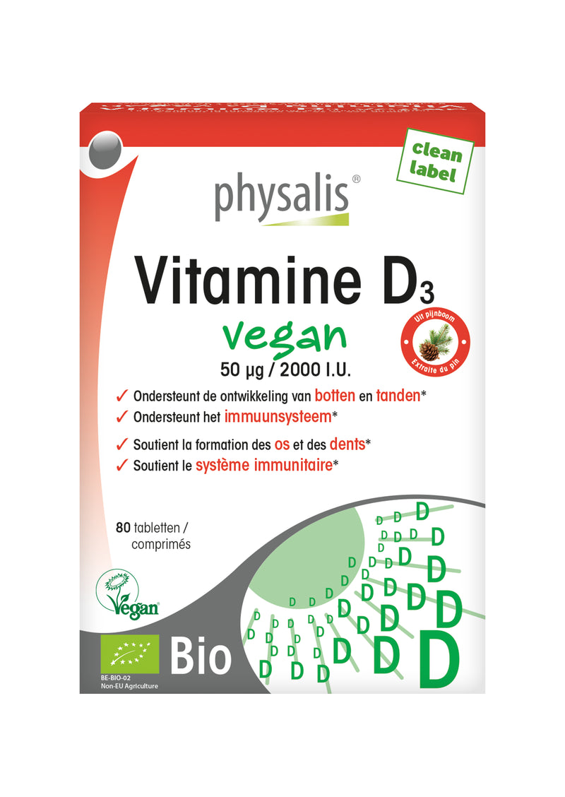 Physalis Vitamin D3 Vegan 80 tabletten