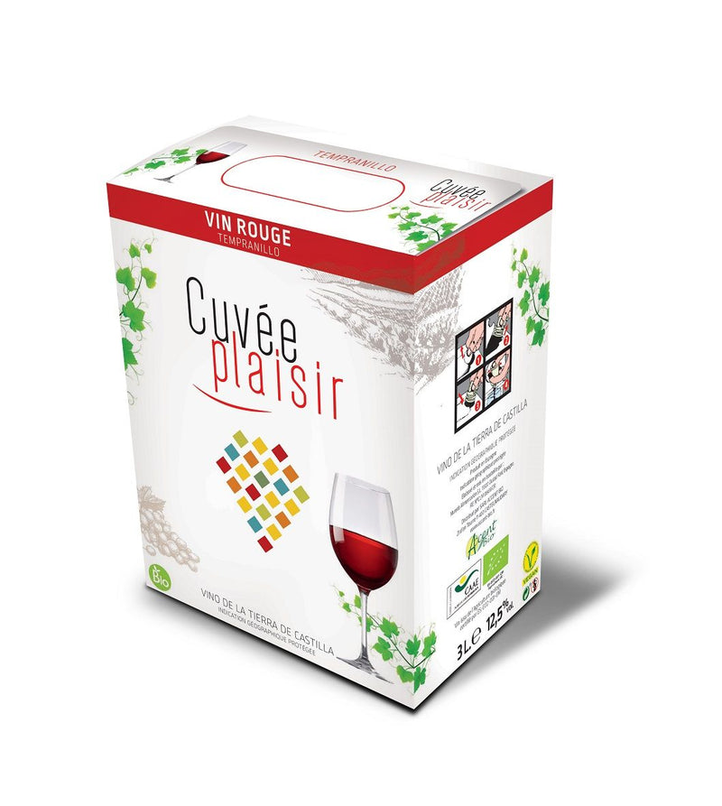 Cuvée Plaisir bio Rode wijn Temranillo 3L(13%)
