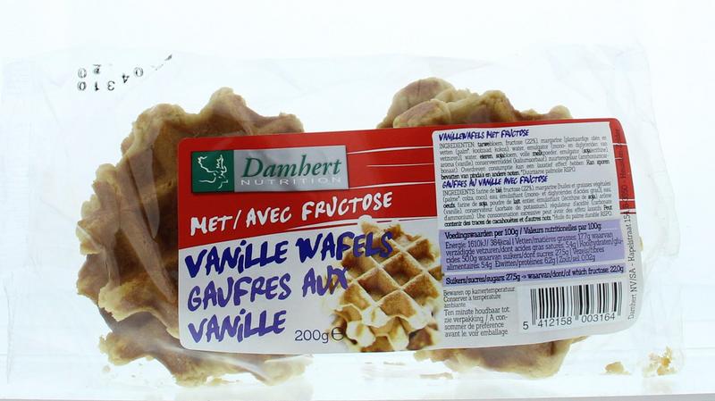 Damhert Fructose Vanillewafels  | 200g