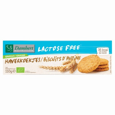 Biscuits à l'avoine sans lactose Damhert BIO | 110g
