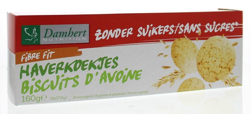 Biscuits Damhert sans sucres à l'avoine | 160g