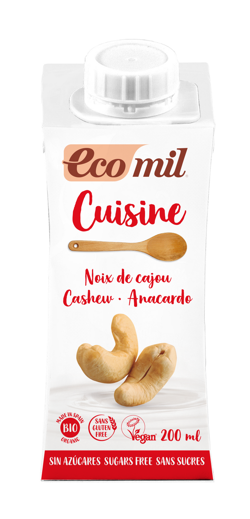 ECOMIL Cuisine Cashew zonder suikers 200ml