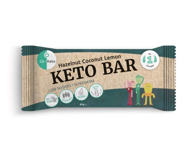 Go-Keto Bar - noisette, noix de coco, citron 40g