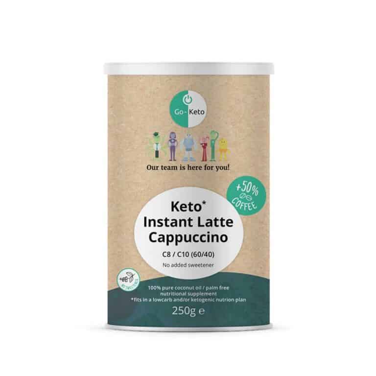 Go-Keto 	Instant latte cappucino gezoet 250g