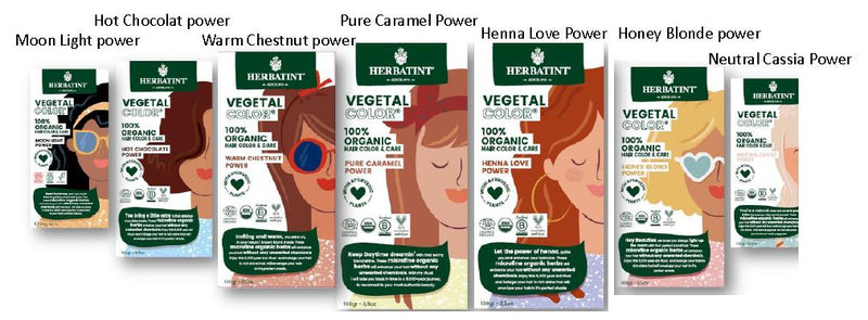 HERBATINT Vegetal Color Warm Chestnut Power 100g