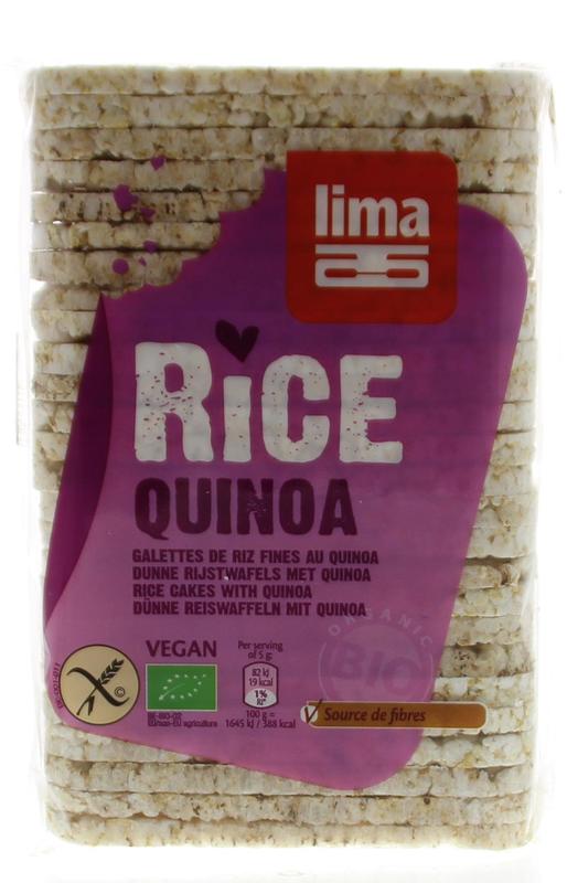 Lima Quinoa gaufrettes rectangle fin 130g