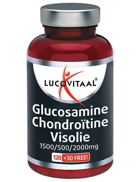 Lucovitaal Glucosamine, Chondroïtine, Huile de poisson/ Huile de poisson 150 gélules