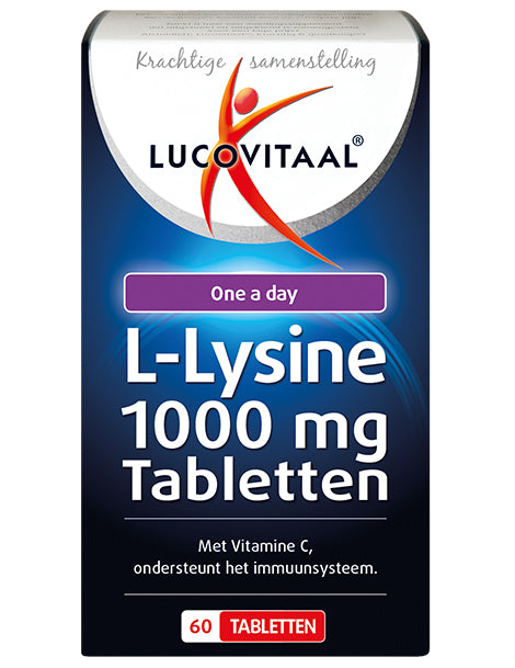 Lucovitaal L-Lysine One a Day 1000 mg 60 comprimés