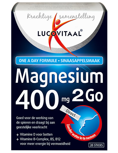 Lucovitaal Magnesium 2Go 20 sticks