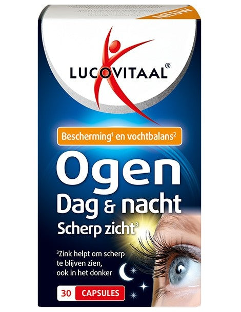 Lucovitaal Eyes Day &amp; Night Sharp Vision 30 capsules