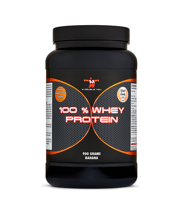 M Double You 100% Whey Banaan 900g