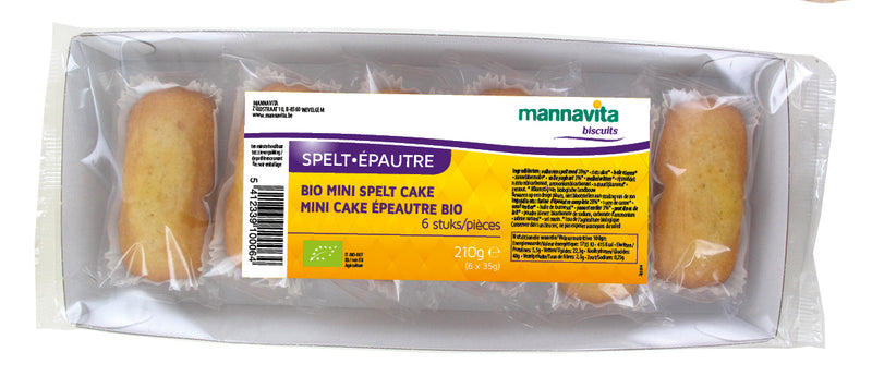 Mannavita Mini spelt cake 6 x 35g