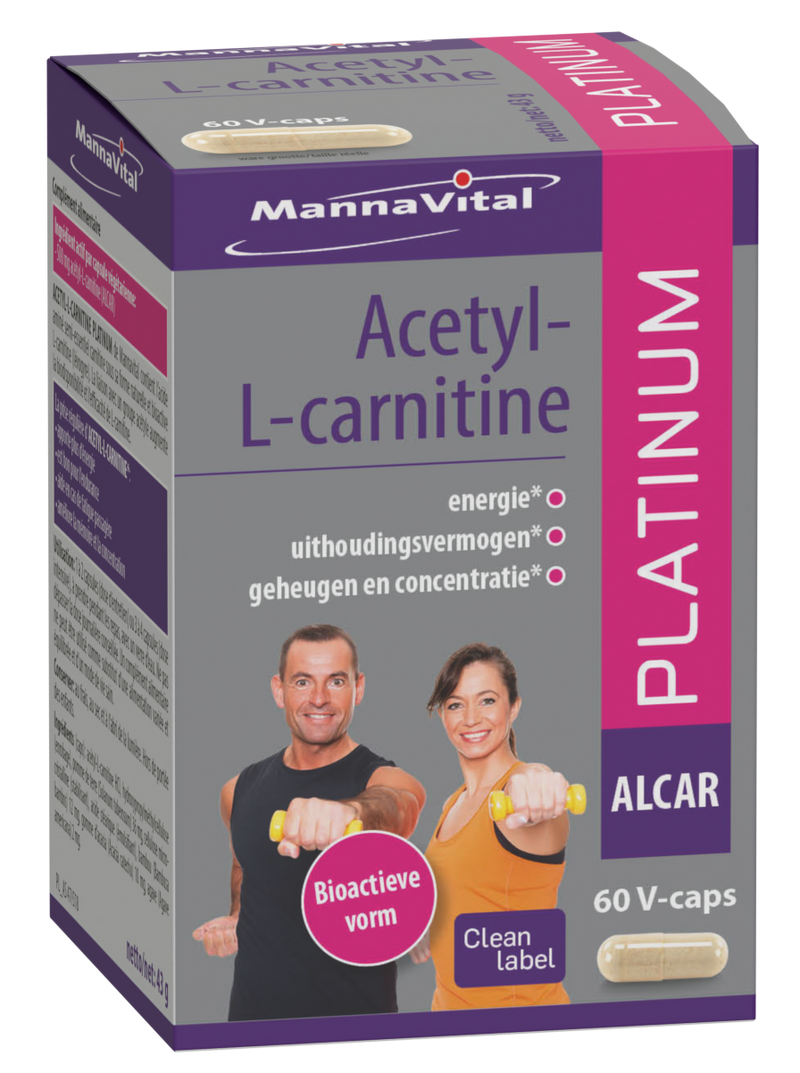 Capsules Mannavital Acétyl L-Carnitine 60 V