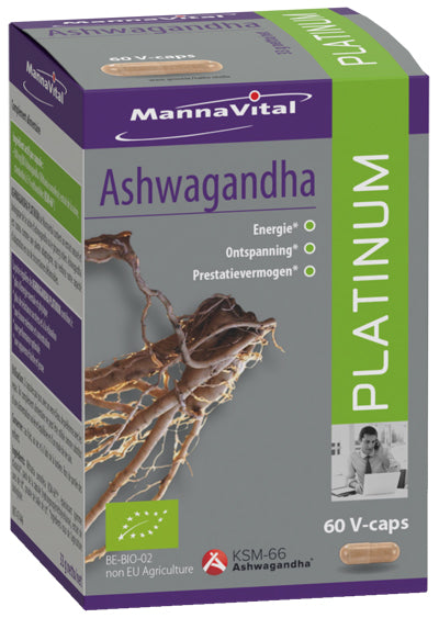Mannavital Ashwagandha Platinum 60 v-caps