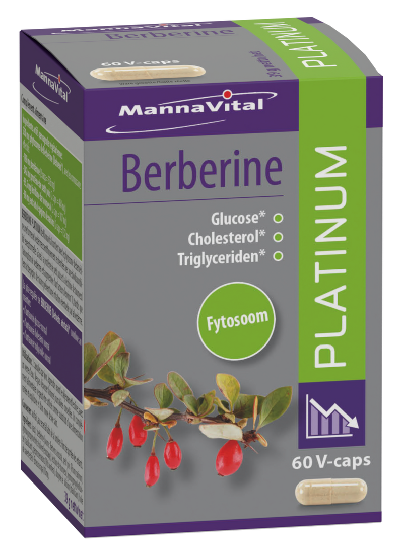 Bouchons Mannavital Berberine Platine 60 V