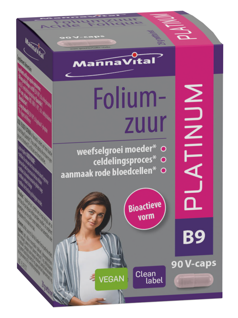 Mannavital Foliumzuur (B9) 90 V-caps