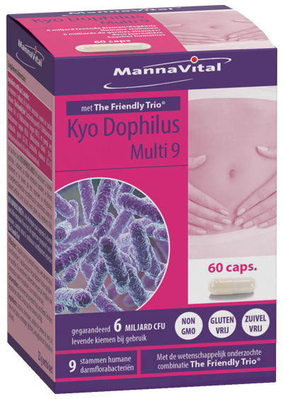 Mannavital Kyo Dophilus Multi 9  - 60 capsules