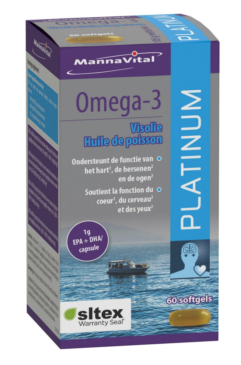 Mannavital Oméga 3 Platine 60 gélules