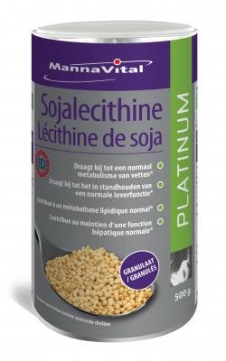 Granules de lécithine de soja Mannavital 98% sans OGM cert