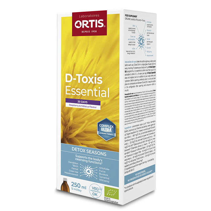 Ortis D-Toxis Essential Framboos 250ml