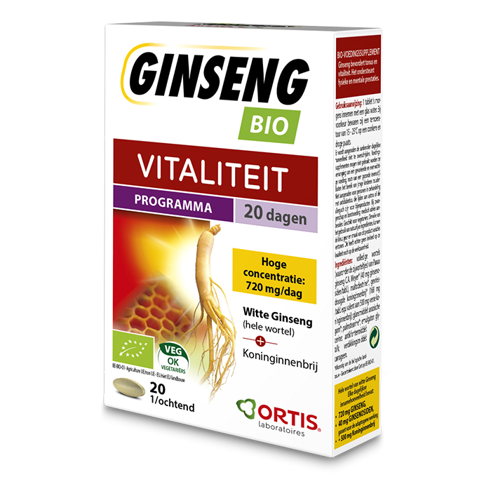 Ortis Ginseng Bio 20 tabletten