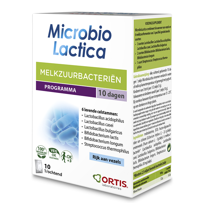Ortis Microbio Lactica 10 x 10 zakjes(10g)