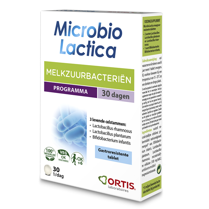 Ortis Microbio Lactica 2 x 15 comp. (30 jours)