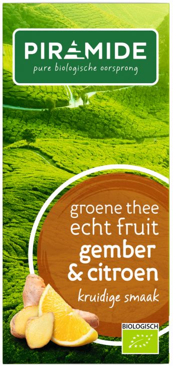 PIRAMIDE Gr. thee  fruit Gember&Citroen 20builtjes