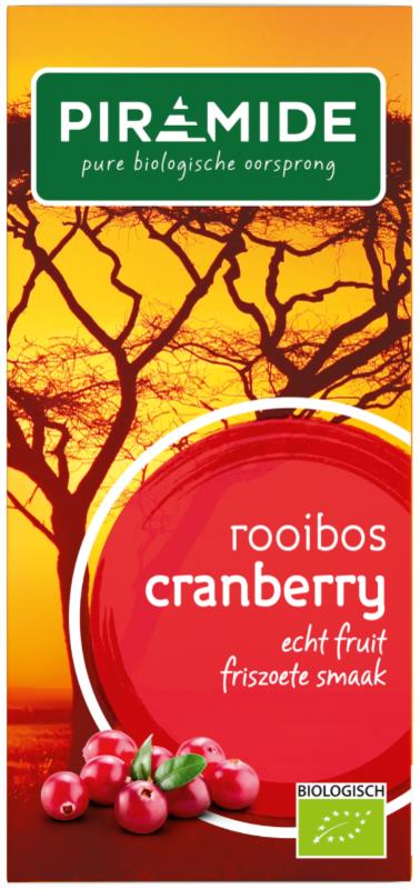 PIRAMIDE Rooibos cranberry 20 builtjes