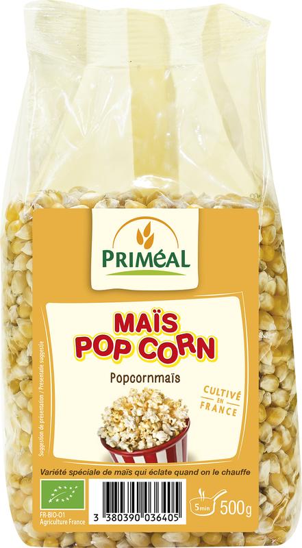 Maïs PRIMEAL pour pop-corn 500g