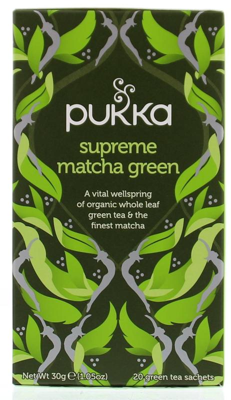 PUKKA Supreme vert matcha 20 sachets