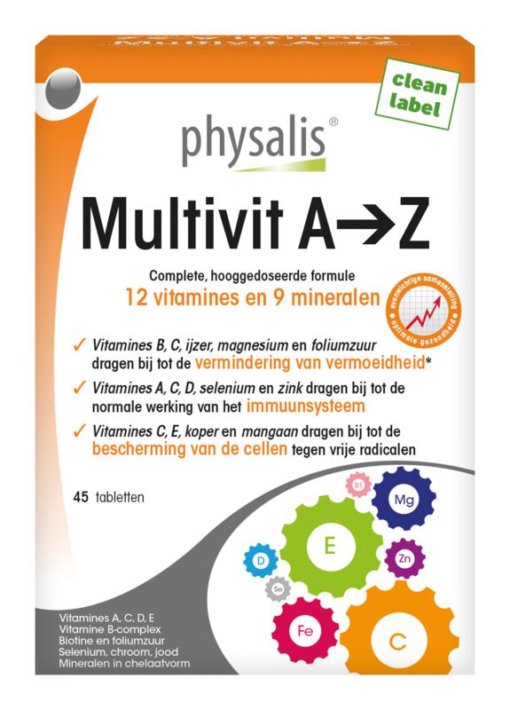 Physalis Multivit A -&gt; Z 45 comprimés