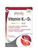 Physalis Vitamin K2 + D3 60 smelttabletten