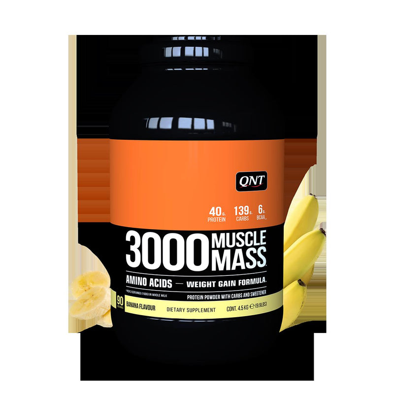 QNT Muscle Mass 3000 Banaan 4,5 kg