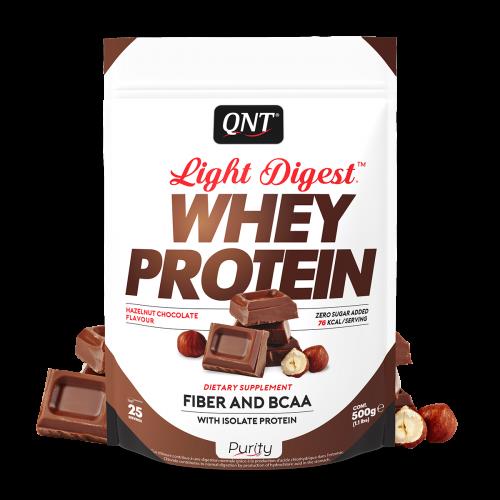 QNT Whey Protein Light Digest Hazelnut Choco 500g