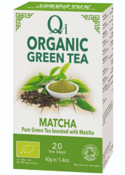 Qi tea Thé vert + Matcha 20 sachets