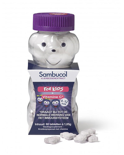Sambucol Kauwtabletten voor kids 60 tabletten
